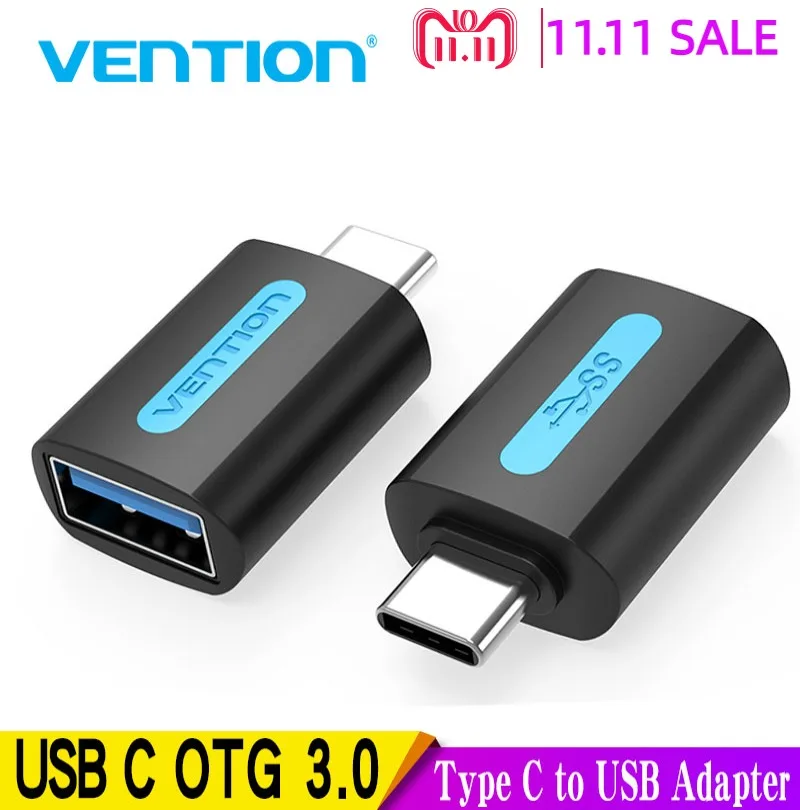 

Vention USB C Adapter Type C to USB 3.0 2.0 OTG Adapter Cable type-c otg For Macbook pro Air Samsung S10 S9 Type C OTG Connector