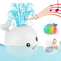 baby bath toys spray water whale led light up bath toys for kids electric whale induction water spay ball bathroom bathtub toys