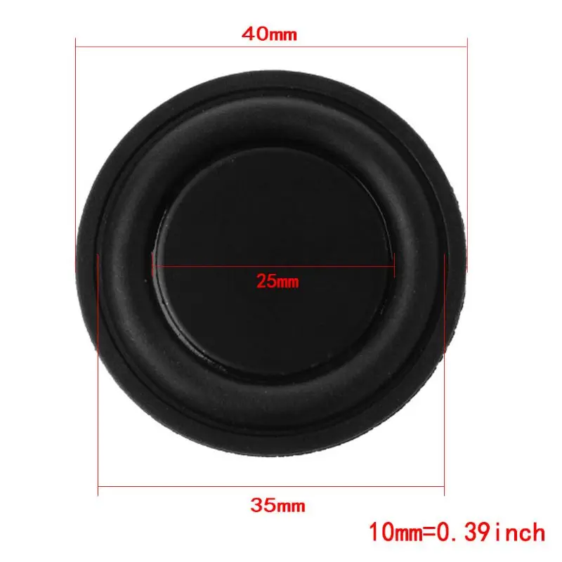

40mm Passive Radiator Subwoofer Speaker Vibration Membrane Bass Rubber Woofers