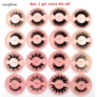 Ресницы Visofree 3D норковые ресницы пушистые мягкие натуральные перекрестные ресницы для наращивания Искусственные ресницы из искусственной норки макияж