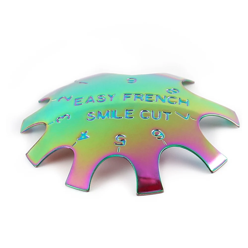 1 шт. простой резчик трафарет для ногтей с французскими краями инструмент