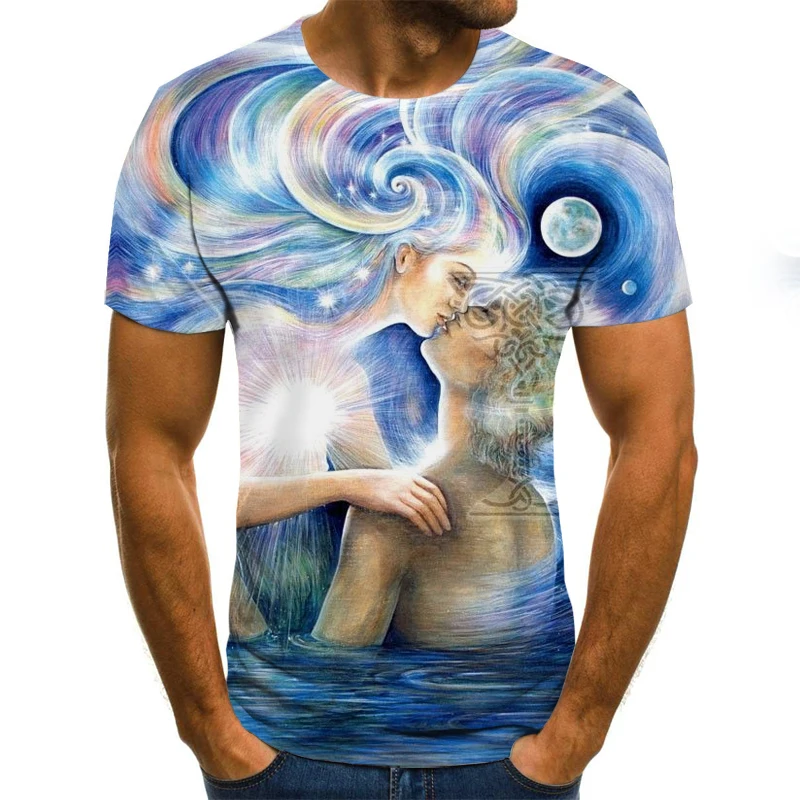 

summer new T-shirt 3D printing funny hip-hop men fashion casual T-shirt Harajuku style round neck short sleeve T-shirt top 6XL