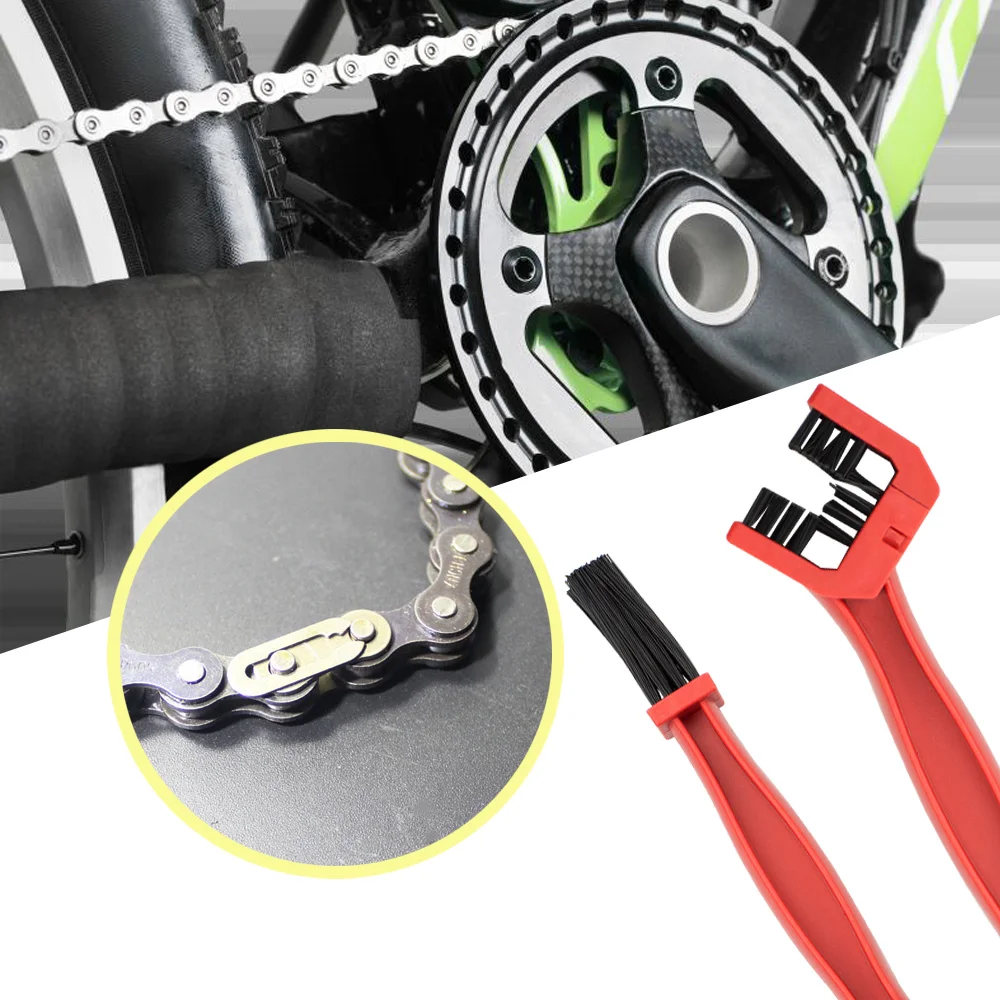 

1 PCS Motorcycle Chain Brush Bicycle Gear Chain Maintenance Dirt Brush Universal Motorcycle Clean Dirt Cleaning Tool