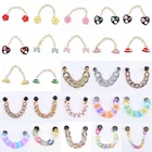 Цепочка для девочек и взрослых, с украшением в виде крокодиловой кожи