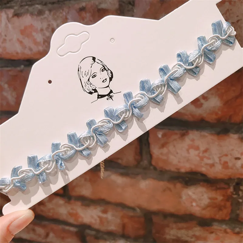 Женский кружевной чокер в Корейском стиле короткое винтажное ожерелье до