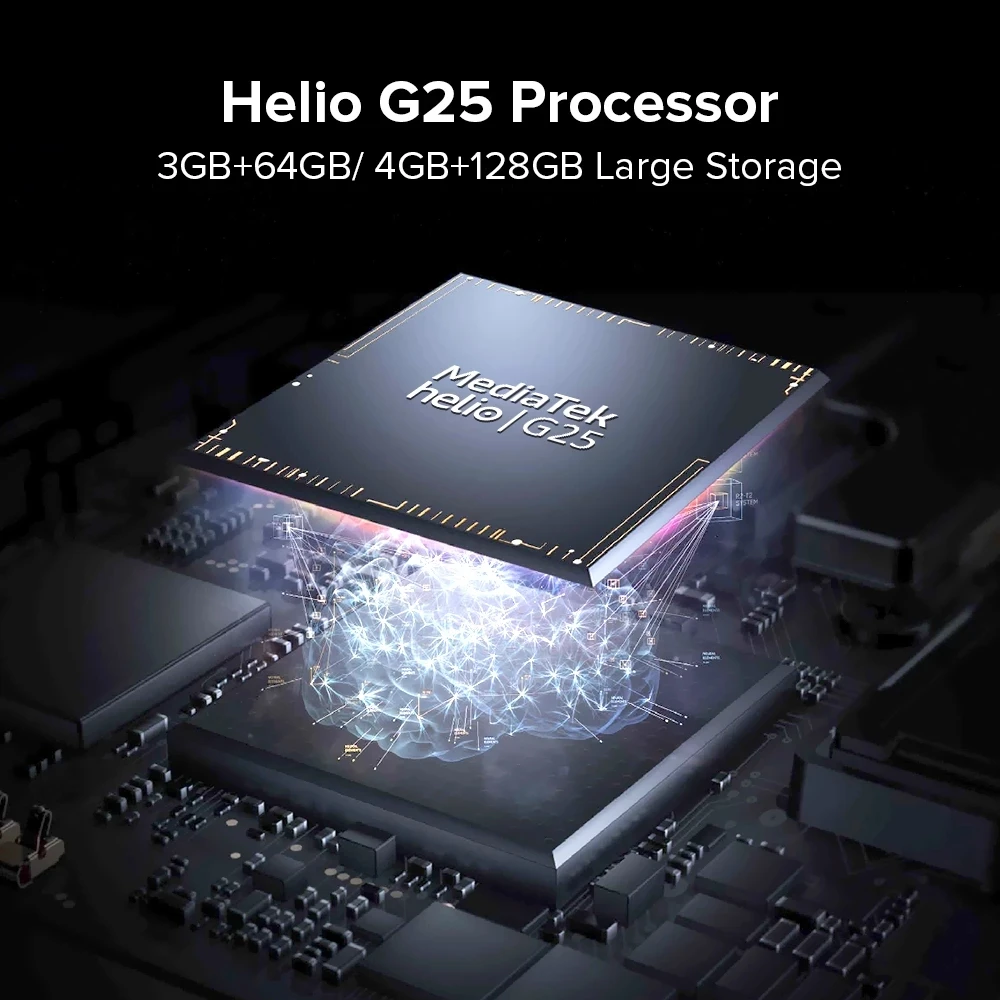 UMIDIGI A11 3 ГБ/4 Гб + 64 Гб/128 ГБ глобальная версия Android 11 смартфон Helio G25 Процессор 6 53