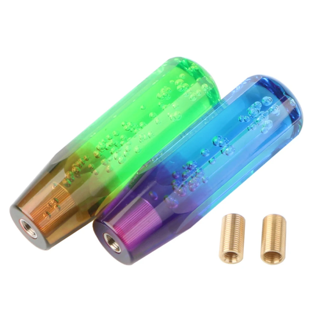 

15 см Автомобильная синяя Зеленая прозрачная полимерная ручка переключения передач ручная автомобильная ручка переключения передач