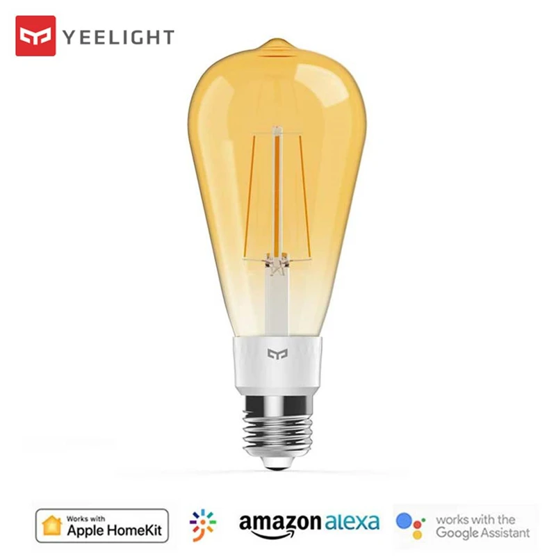 Yeelight YLDP23YL 6 Вт E27 500LM ST64 умный светодиодный ламп накаливания работать с Homekit AC220 240V