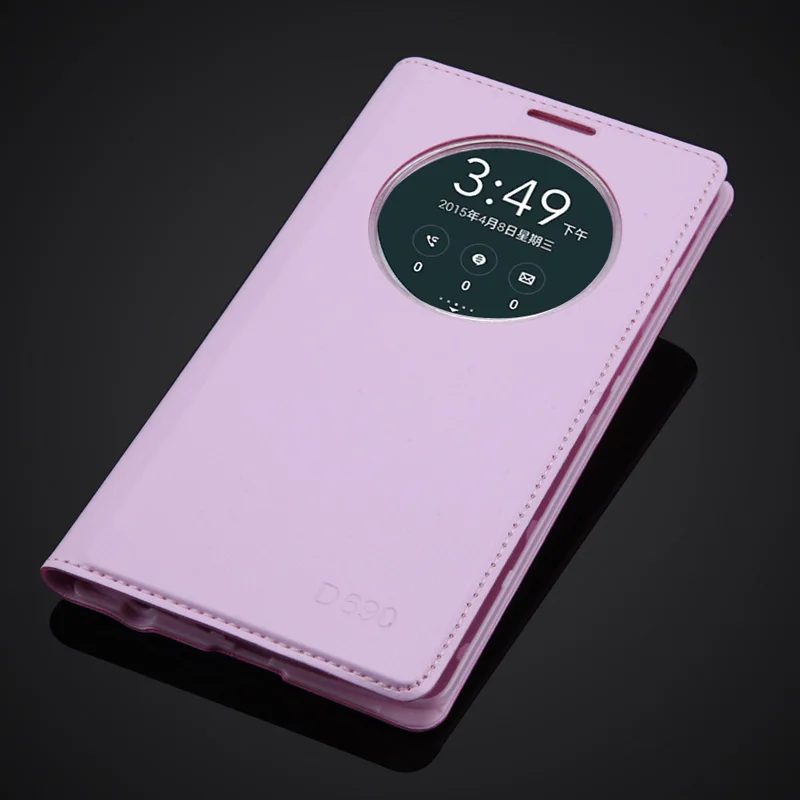 Модный чехол с окошком для LG G3 Stylus D690 D690N Роскошный кожаный флип сумка мобильного