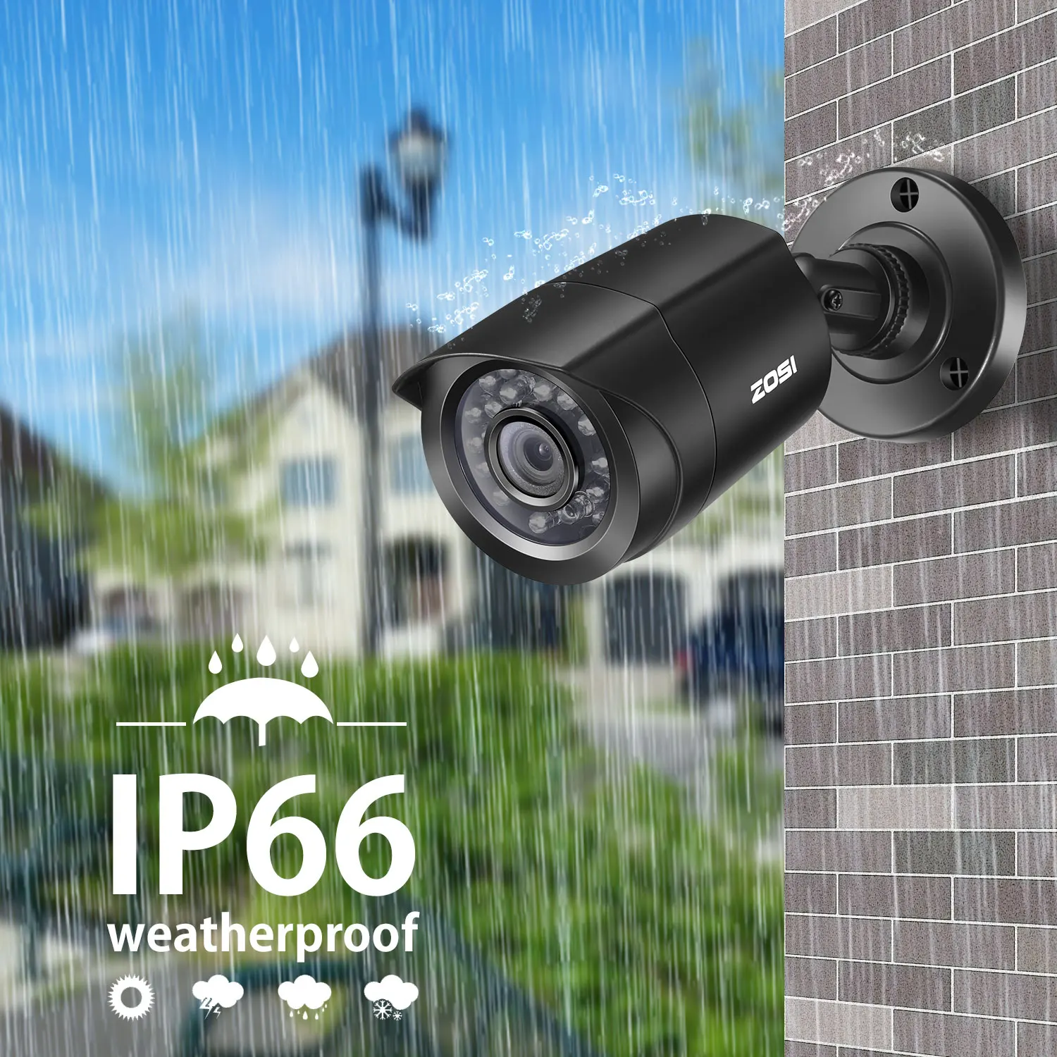 ZOSI Высокое качество 1080P HD уличная камера безопасности Система 1080P HDMI CCTV видео наблюдение 4CH DVR комплект 1 ТБ HDD TVI камера комплект