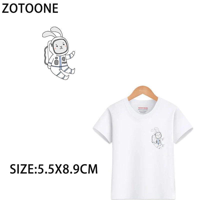 ZOTOONE милый кролик термотрансферные наклейки для глажки детская одежда футболка