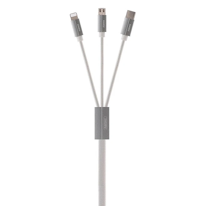 Remax 3-In-1 USB Charging Cable for IPhone 11 Xiaomi Huawei Samsung Micro- Type-C Lin | Электроника