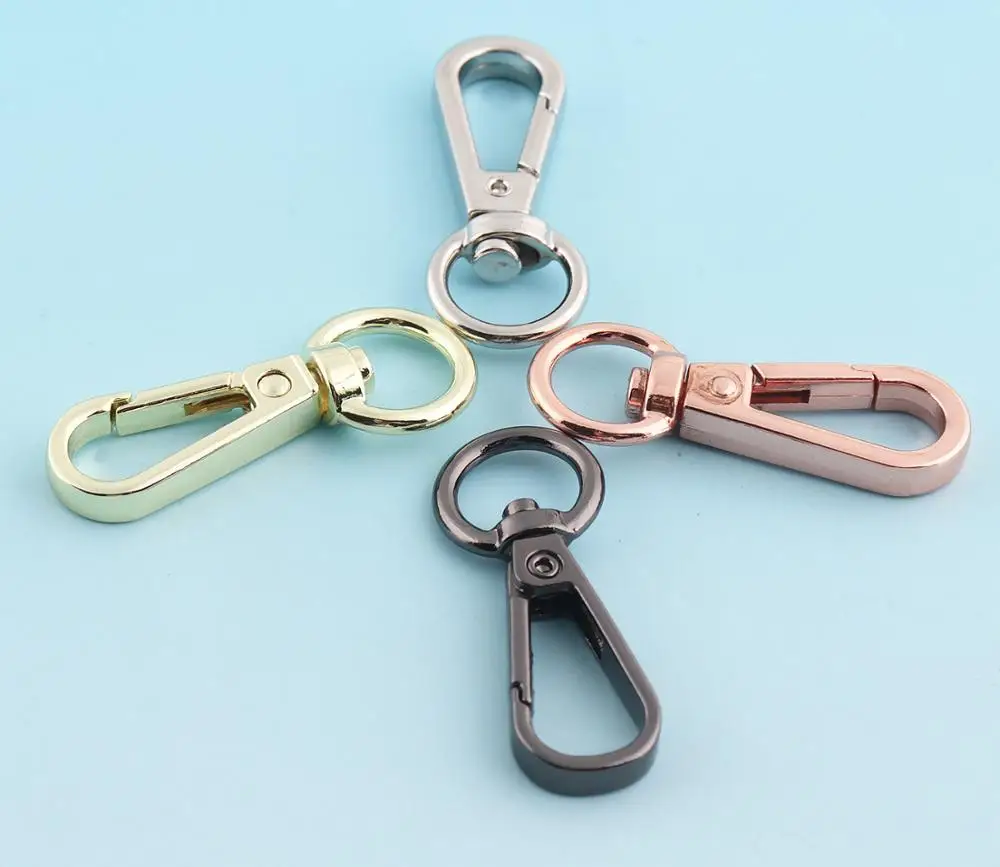 Поворотная застежка цвета розового золота застежка-шнурок цепочка для ключей