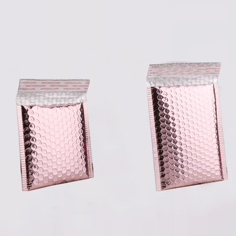 

Пузырчатый конверт из розового золота, водонепроницаемая пузырчатая пленка для подарочной упаковки
