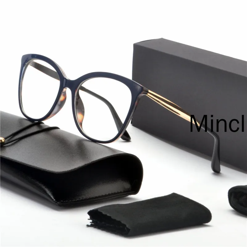 Квадратная Металлическая оправа Мультифокальные линзы Freeform прогрессивные