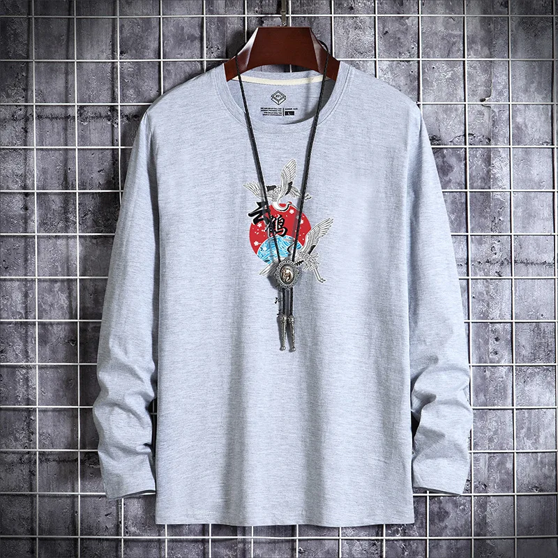 Футболка мужская с круглым вырезом удобная тенниска из 100% хлопка повседневная