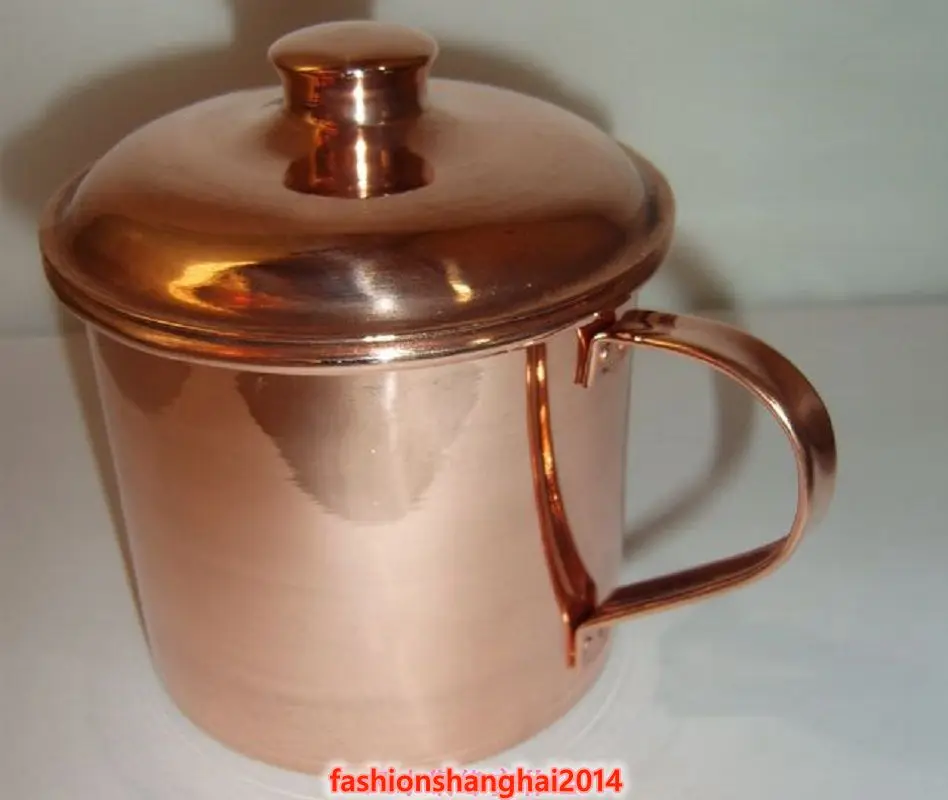 Кружка из чистой меди тонкая полированная кружка для предотвращения витилиго