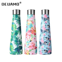 500ml double wall stainless steel water bottle vacuum cup thermos insulated outdoor sports hiking cycling travle thermo bottle