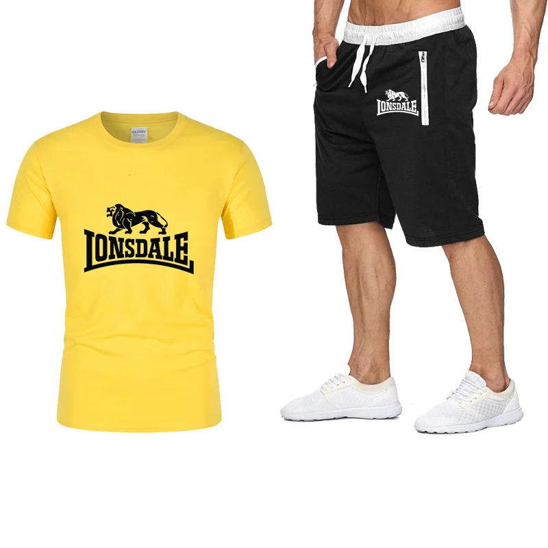 

2Piece Set Men Outfits T -Shirt Shorts Summer Short Set Tracksuit Men Sport Suit Jogging Sweatsuit Basketball Jersey