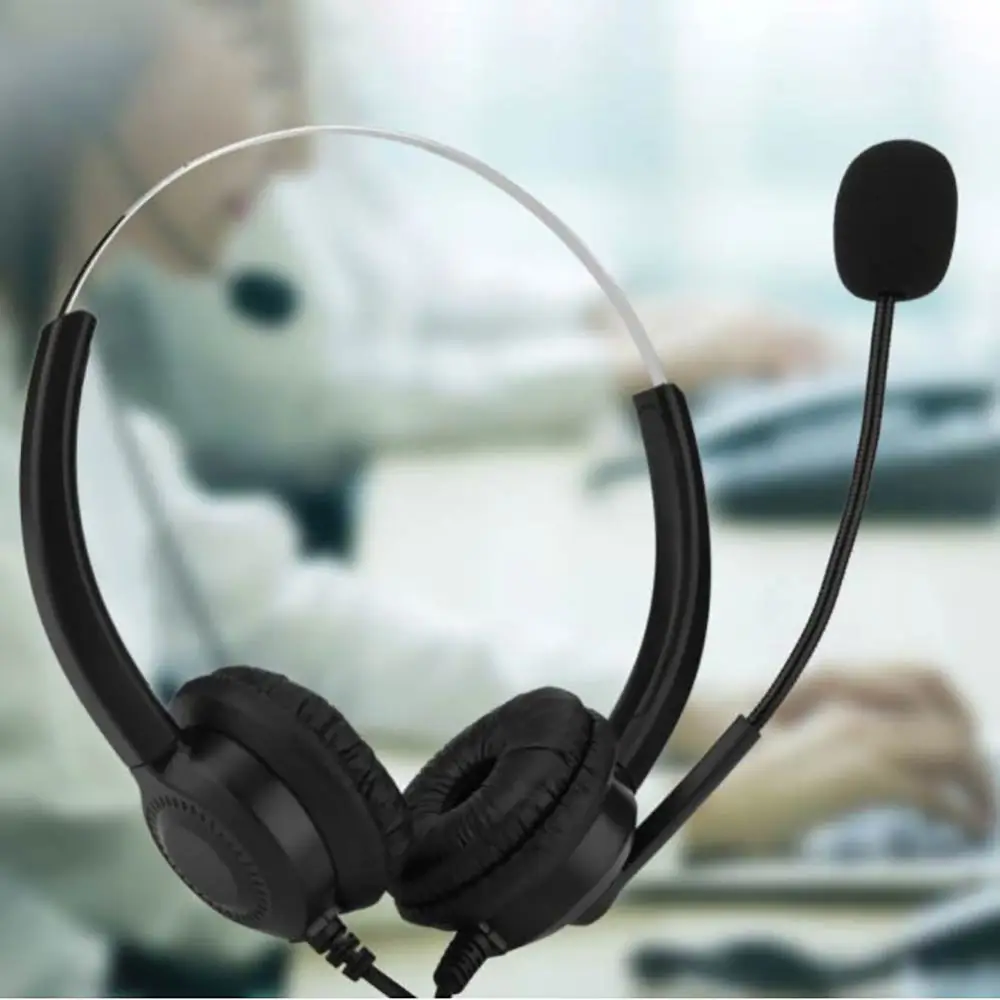 USB Headset With Microphone Noise Cancelling Computer PC Lightweight Wired Headphones For /Laptop/Mac/ School/Kids | Электроника