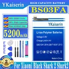 Аккумулятор ykaisсеребрин BS03FA 5200 мАч для Xiaomi Black Shark 2 Shark2, сменный аккумулятор