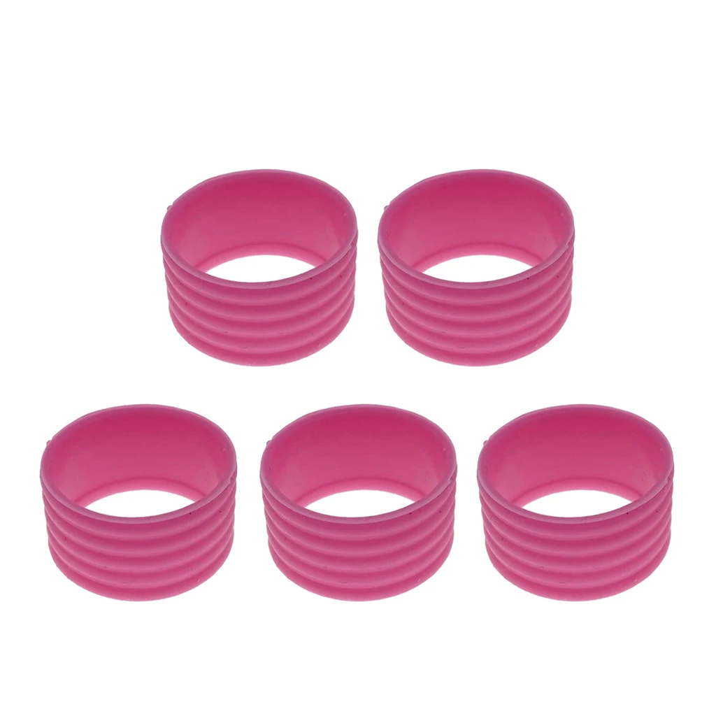 

5 Packs Racquet Grip Ring Sweat Absorbing Badminton Silicone Handle Fix Ring