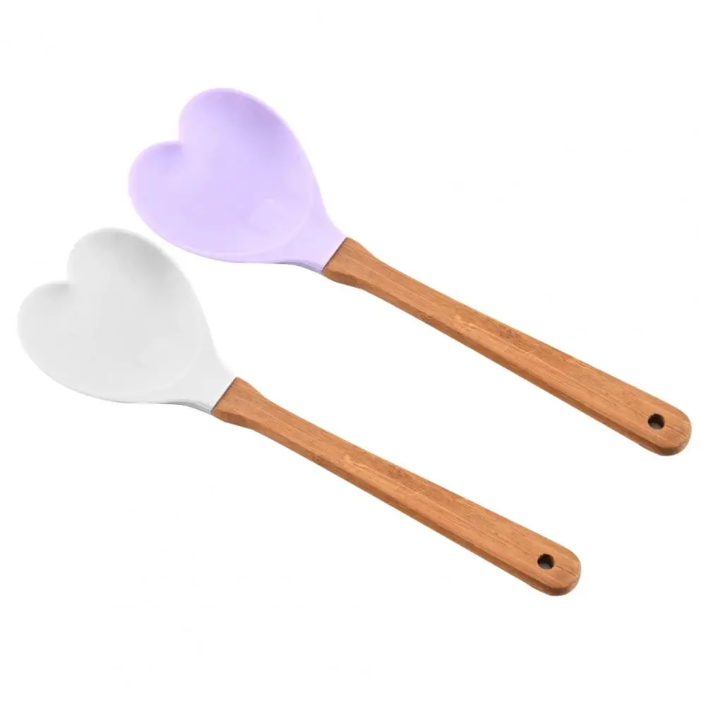 Термостойкая рисовая ложка в форме сердца антипригарный ковш для супа