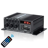 ak370 hifi 12v car amplifier digital audio processor home stereo subwoofer amplifier sound speaker led display auto music player