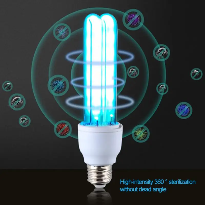 С держателем лампы E27 UVC ультрафиолетового излучения UV светильник лампочка