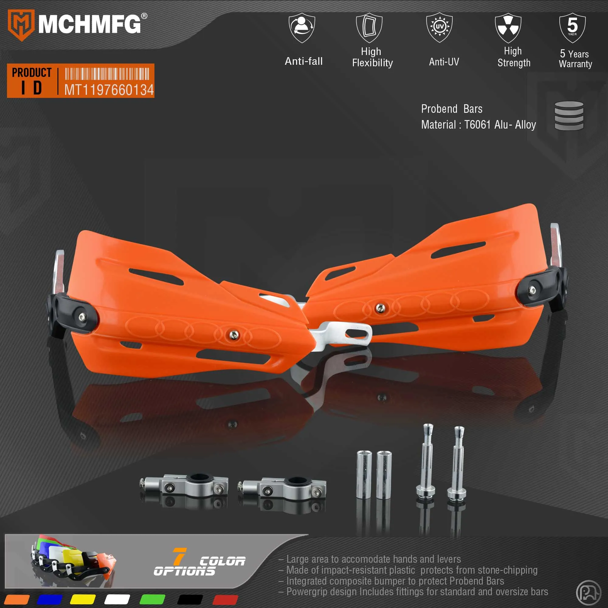 

Endurance handguards for motorcycle fit for 7/8" 22mm Handlebar1-1/8 28mm Fat Bar CR XR YZ WR EX TTR CRF WRF EXC DRZ