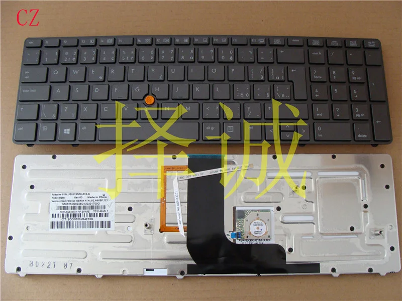 Новости Клавиатура для ноутбука hp EliteBook 8560 Вт 8570 Вт 8760 Вт 8770 Вт швейцарская/Бельгийская/Болгарская/бразильская/канадская французская/Чешская Раскладка - Цвет: Кофе