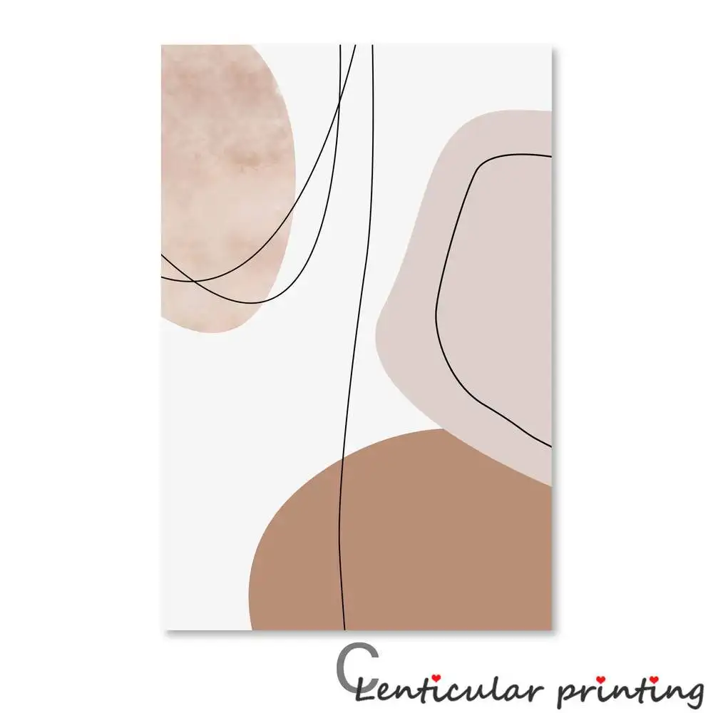 Абстрактный пастельный постер современная картина украшение для гостиной