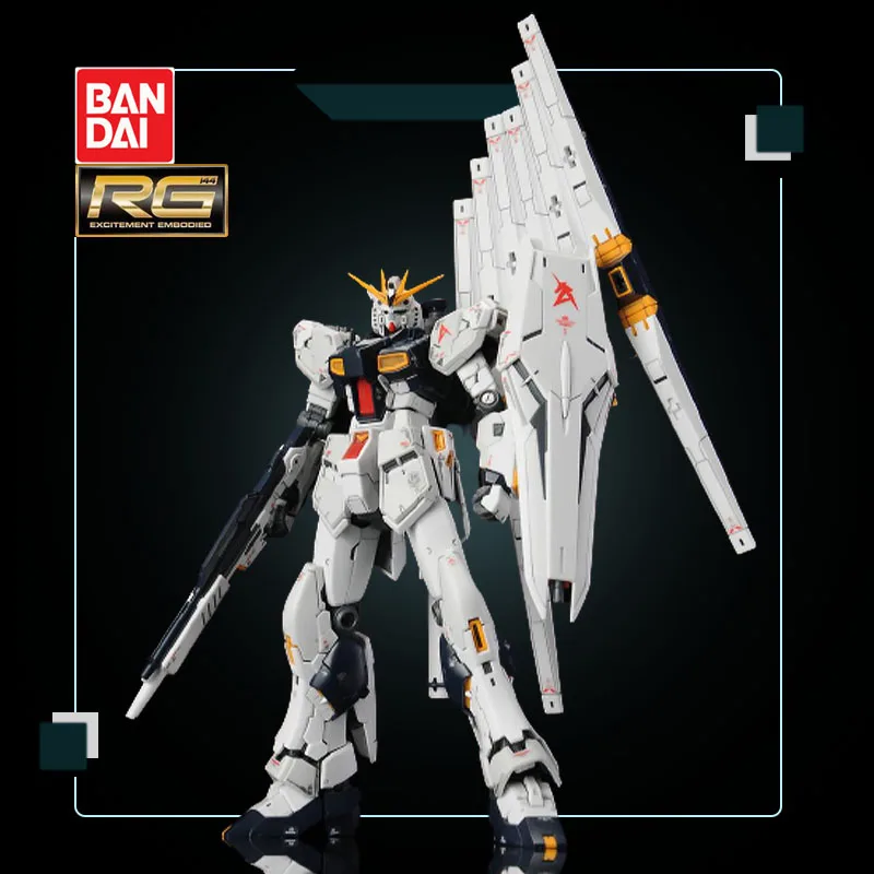 

Bandai Gundam Anime Action Figures Assembly Model RG 1/144 Niu Gundam Floating Cannon Deluxe Edition Set with Stand Ornaments