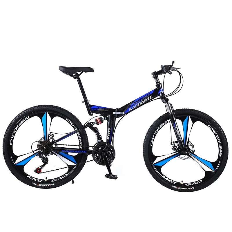 Online KAIMARTE Erwachsene Mountainbike 27 Geschwindigkeit Faltbare Straße Fahrrad Doppel Disc Bremse 24 Zoll Integrierte Rad Sport Radfahren MTB