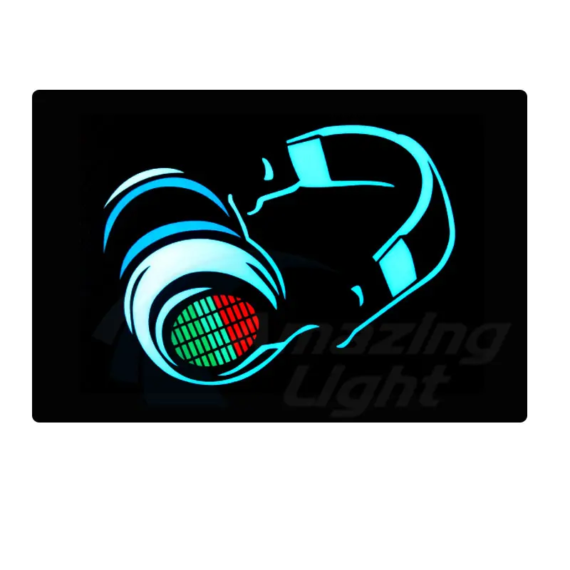 Карнавальный светящийся подарок El футболка музыкальный ритм активируемая