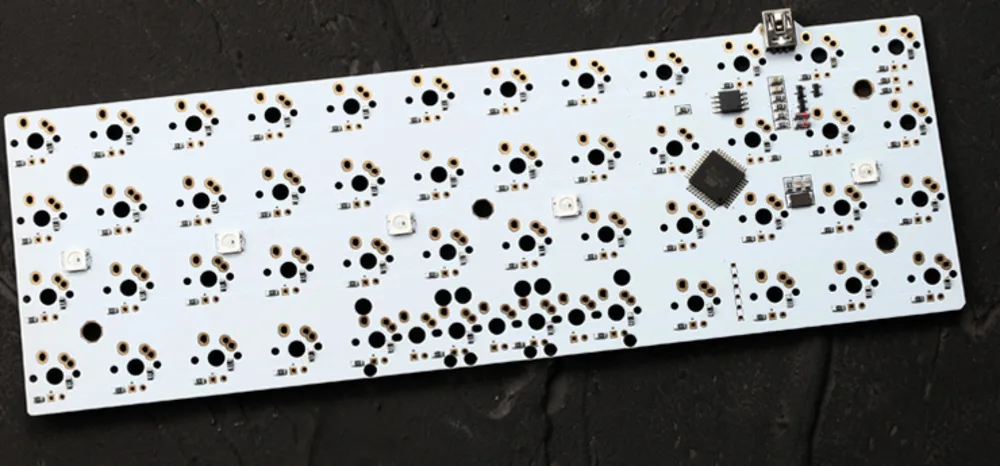 

jj40 v1.5 Custom Mechanical Keyboard 40% PCB programmed 40 planck layouts bface firmware gh40 jd40 with rgb bottom underglow led