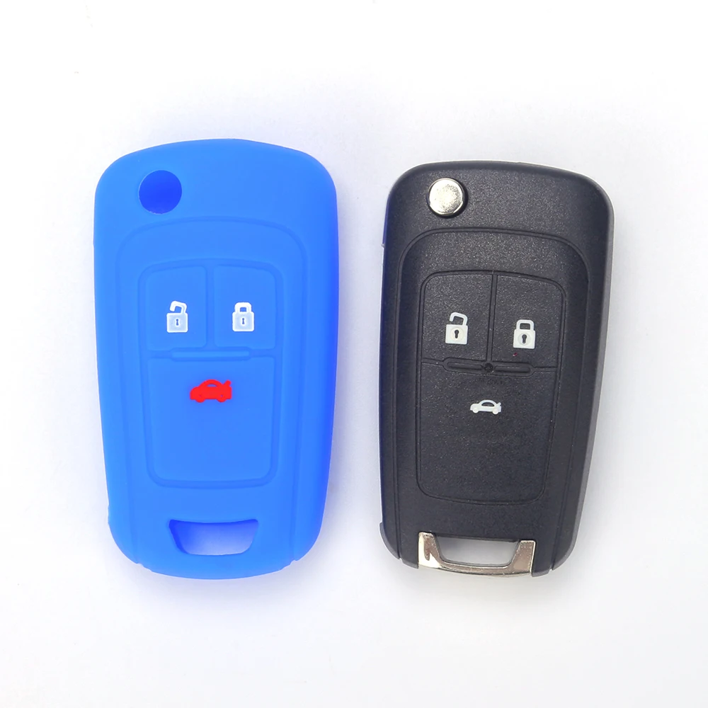 

RYHX Factory Hot Selling Car Interior Accessories Durable Replacement Silicone Key Fob Case Fit for 3 Buttons Remote Key Cover