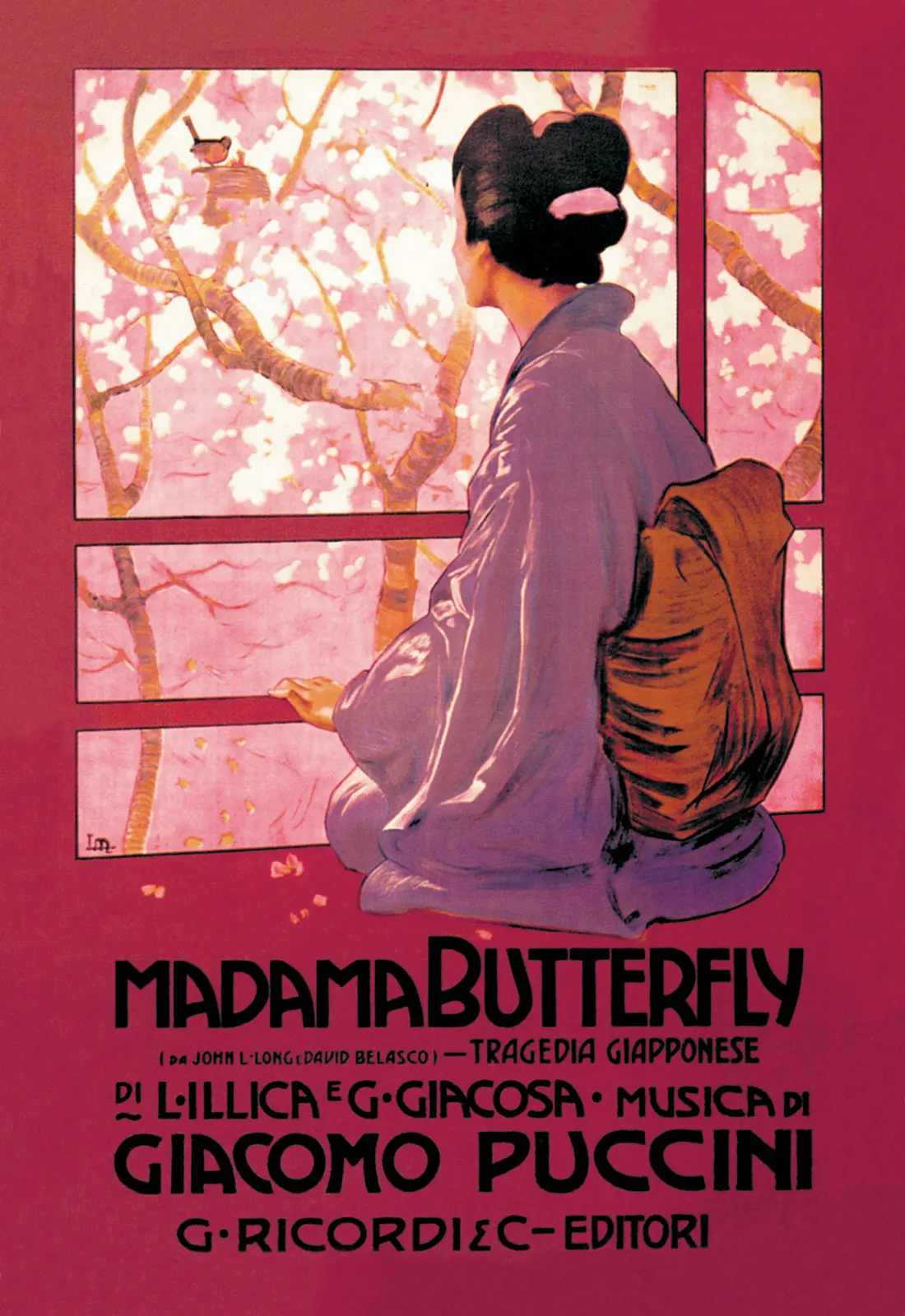

PUCCINI MADAME BUTTERFLY GEISHA Vintage Art Silk Poster Print 24x36inch
