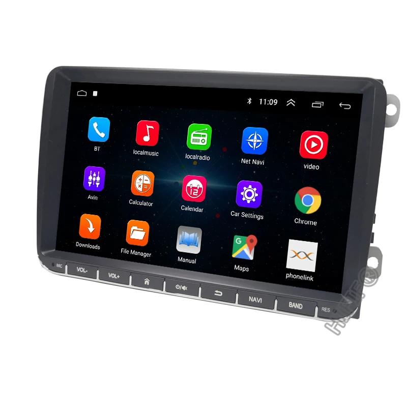 9 &quotAndroid 10 Автомобильный GPS навигатор для VW GOLF 5 6 Polo Passat b5 Jetta Tiguan Touran Skoda seat canbus