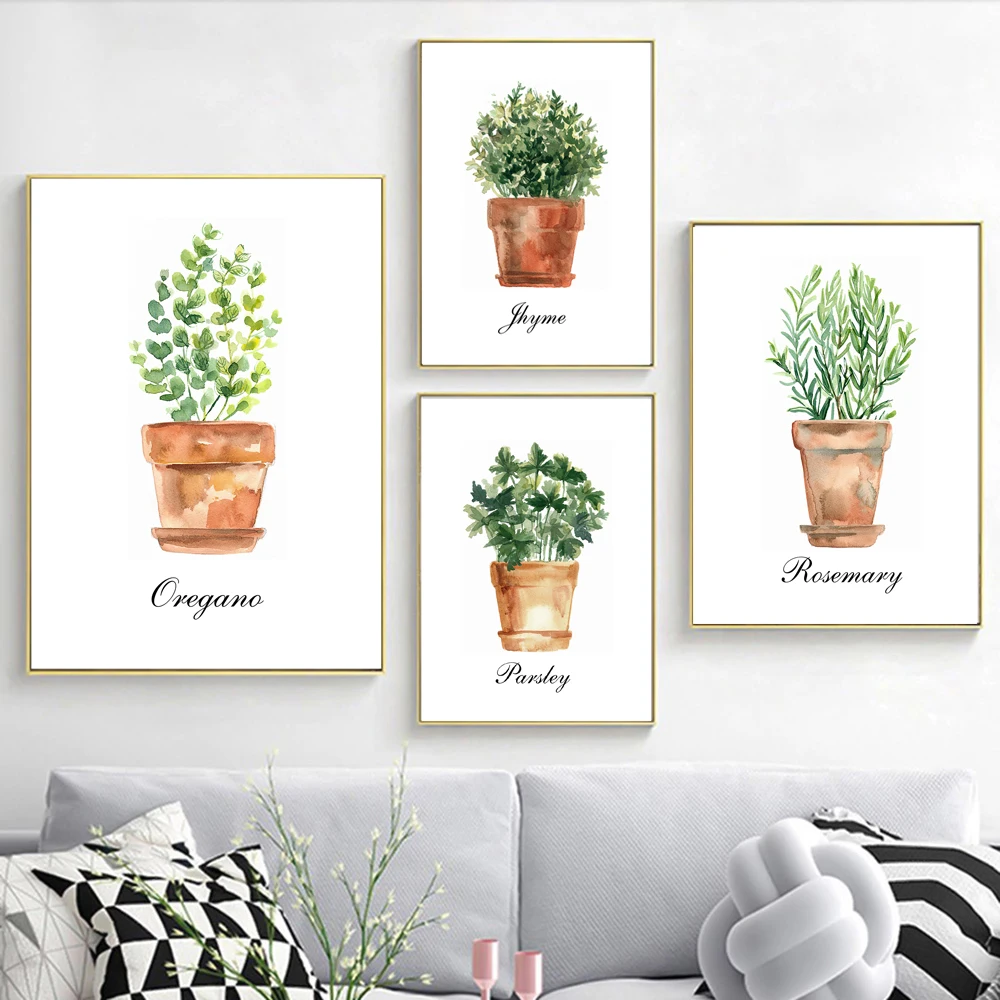 

Tropical Potted Plant Monstera Wall Art Canvas Painting Nordic Posters And Prints Wall Art Pictures For Living Room Decoration