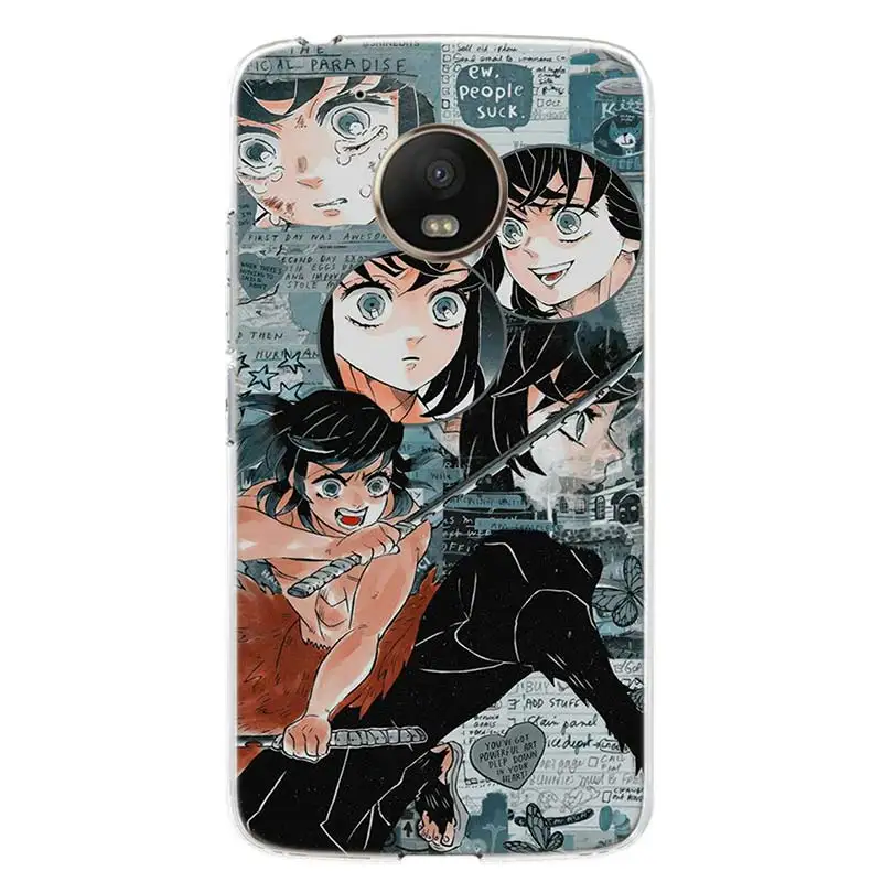 kimetsu no yaiba demon slayer anime phone case for motorola moto g9 g7 g8 g6 g5s e6 e5 plus power play one action macro eu gift free global shipping
