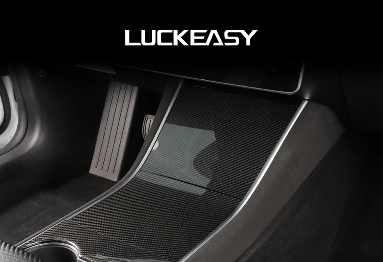LUCKEASY автомобиль Fip мех центральный контроль боковая защита для Tesla модель 3- защита боковой край пленка протектор наклейки