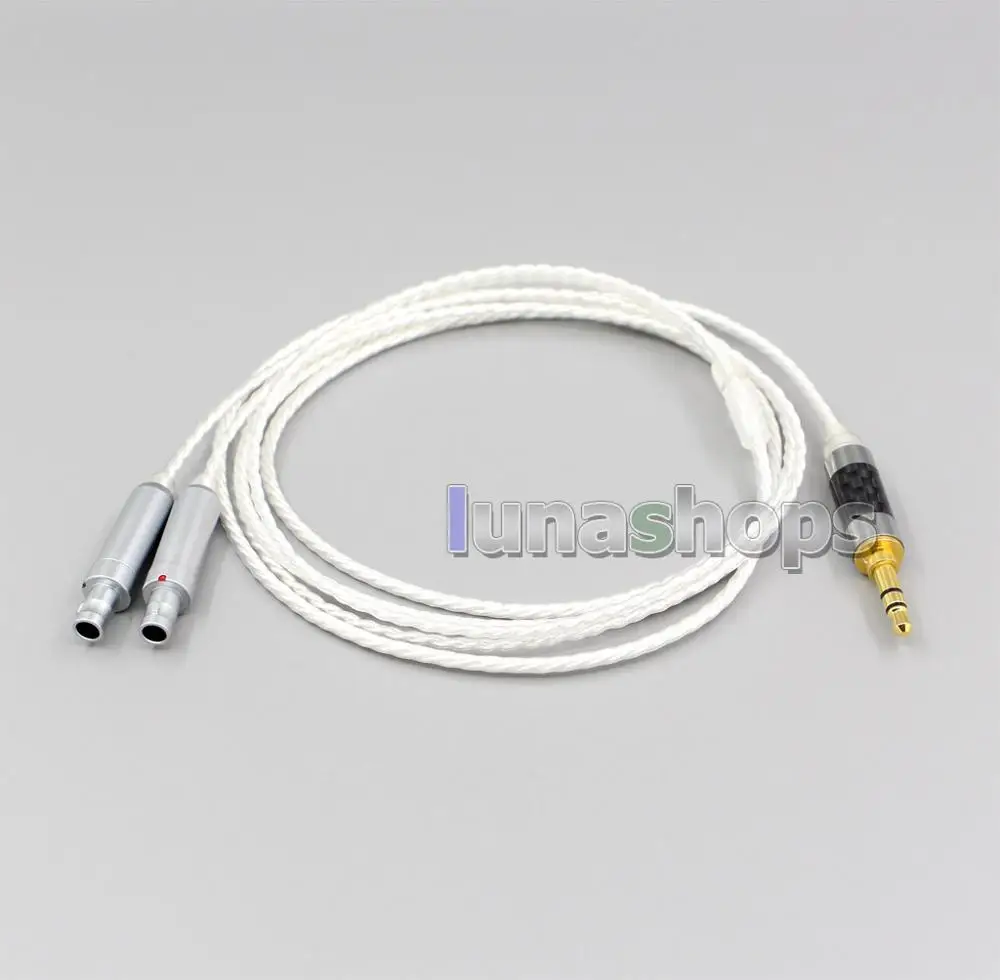 LN004821 3,5 мм OCC+ посеребренный медный кабель для наушников Sennheiser HD800 HD820 HD820s