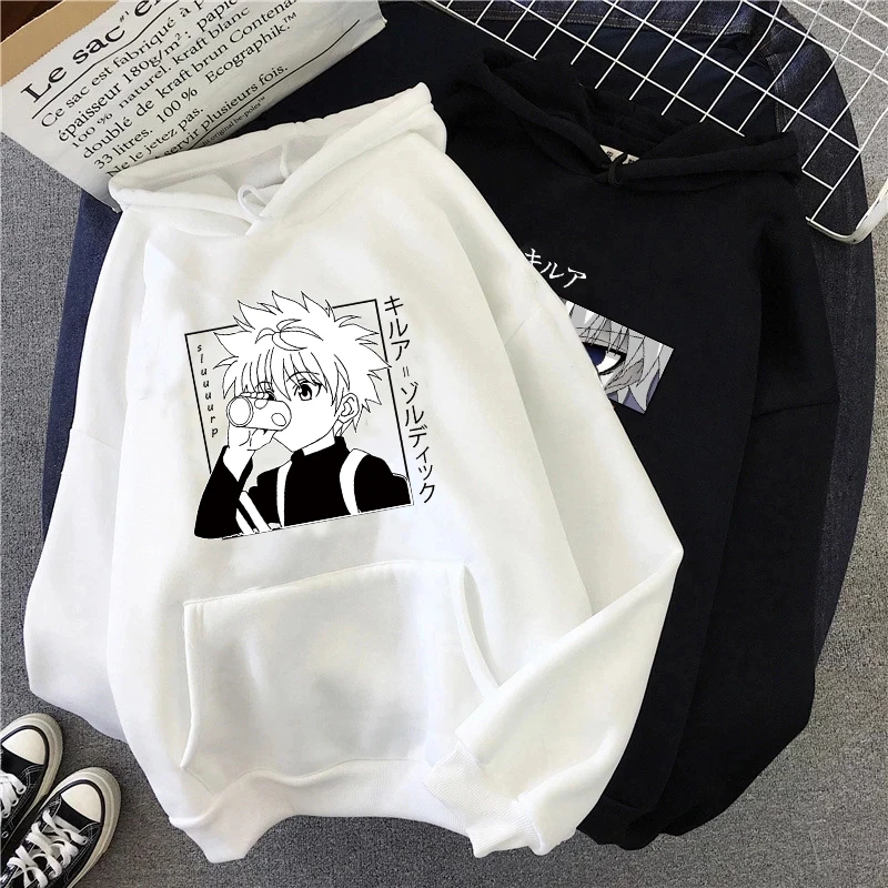 Толстовка Hunter X Killua Zoldyck с принтом дьявольского глаза Аниме толстовки Мужская