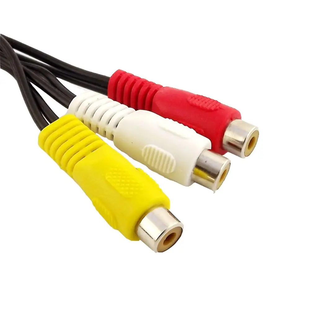 10x 3RCA Женский Джек 6RCA штекер мама-папа Y сплиттер Аудио Видео AV адаптер