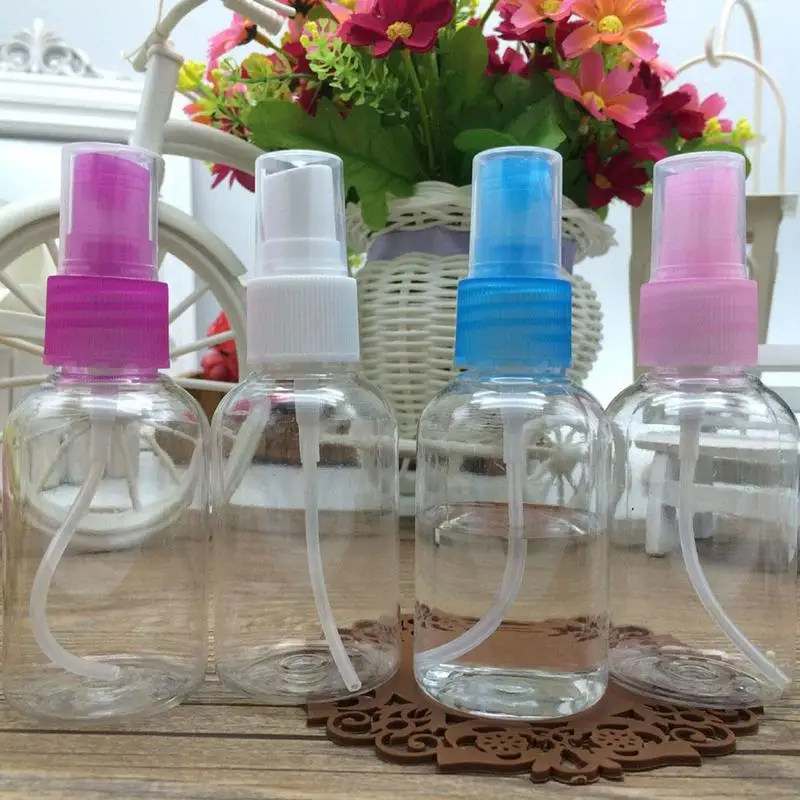 1 шт 50 мл цвет случайный пластиковый прозрачный маленький пустой флакон