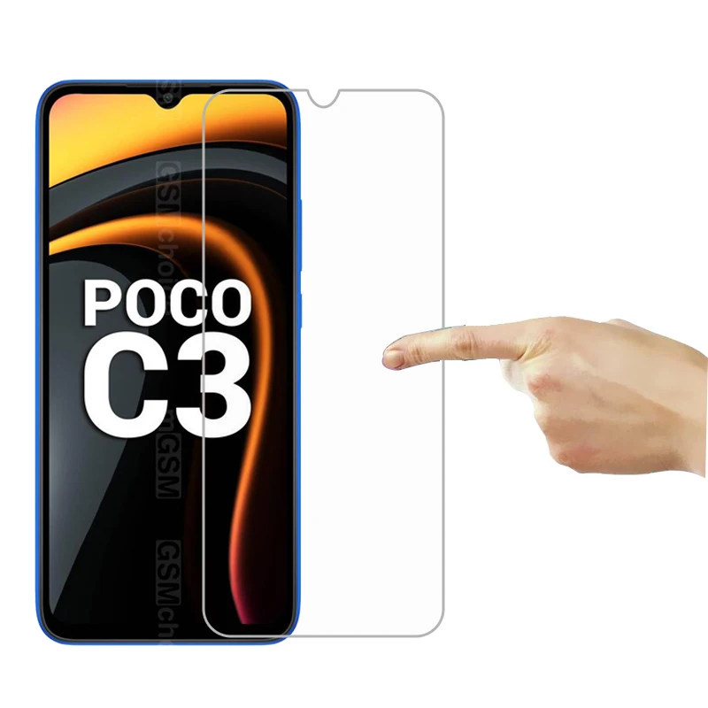 Закаленное стекло для Xioami Poco C3 C 3 MZB07RIIN защита экрана Защитное закаленного стекла