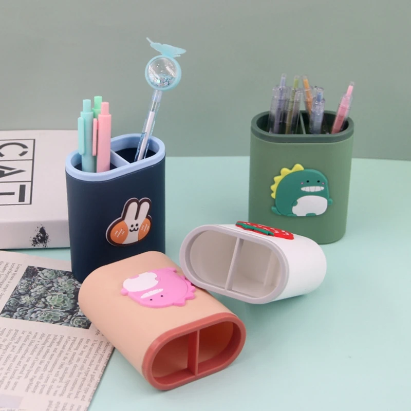 

Decorative Table Makeup Tools Storage Holder Paint Brush Organizer Holder Container Wide Open Easy to Access for Student