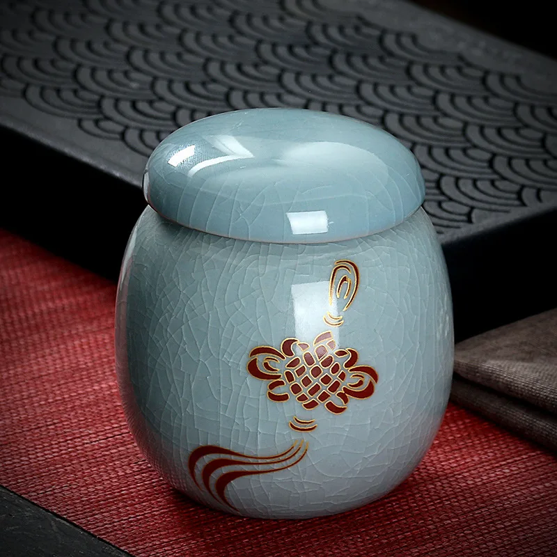 Керамический чайный горшок маленький герметичный контейнер для хранения чая
