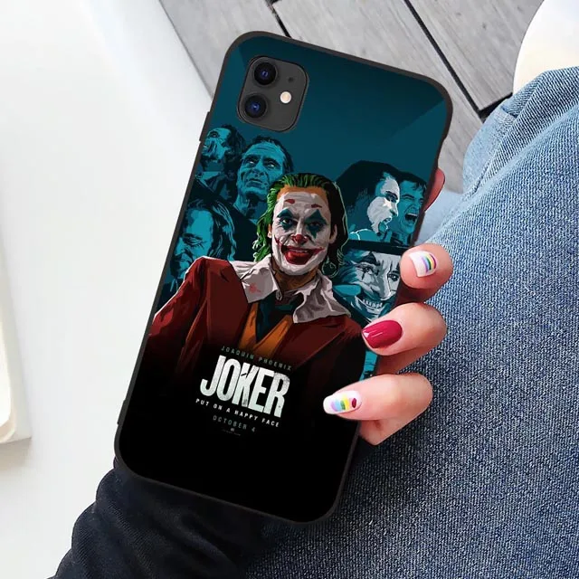 Черный Joker Joaquin Phoenix movie TPU Мягкий резиновый чехол для телефона чехол для iPhone 11 Pro Max 6 6S 7 7plus 8 8Plus X XS MAX XR